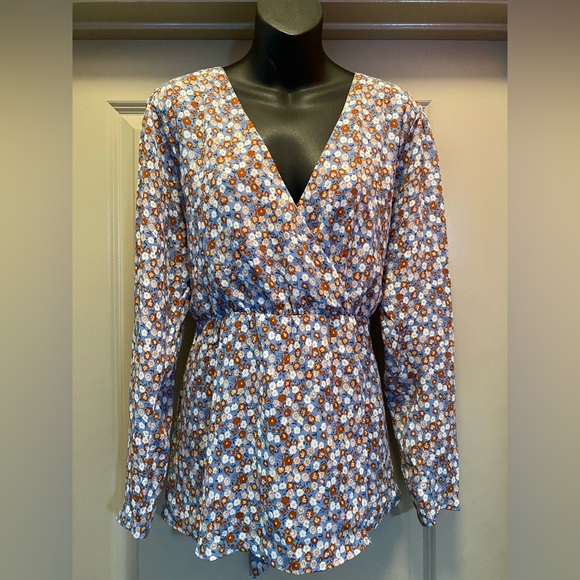 FASHION UNION Plus Wrap Blouse size 16 - Picture 3 of 11